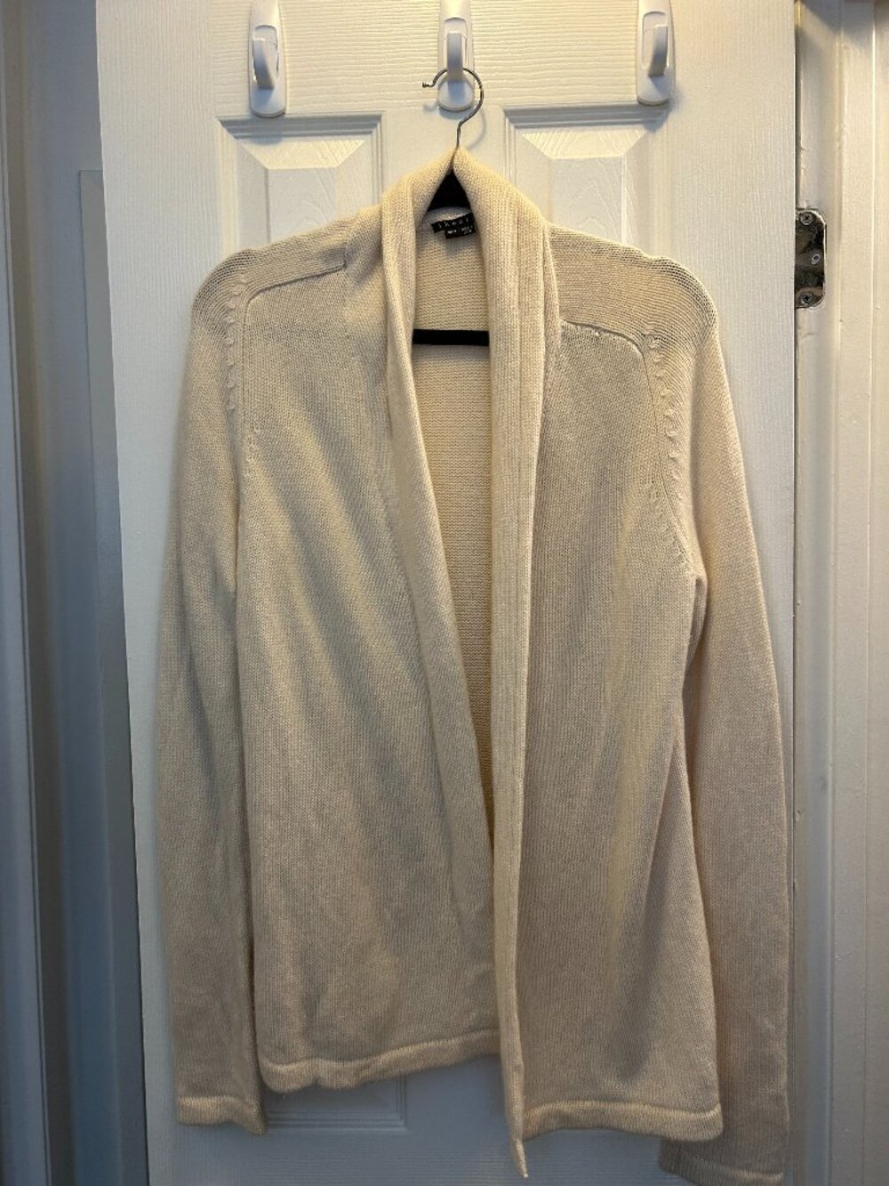 Theory cashmere sweater, cream, women’s small-medium